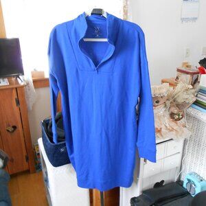 NY & C-NEW YORK & COMPANY SWEATSHIRT DRESS-FRENCH TERRY-SIZE LARGE
